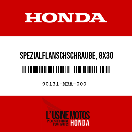 image de 90131-MBA-000 SPEZIALFLANSCHSCHRAUBE, 8X30