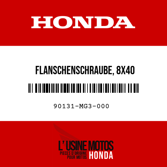 image de 90131-MG3-000 FLANSCHENSCHRAUBE, 8X40