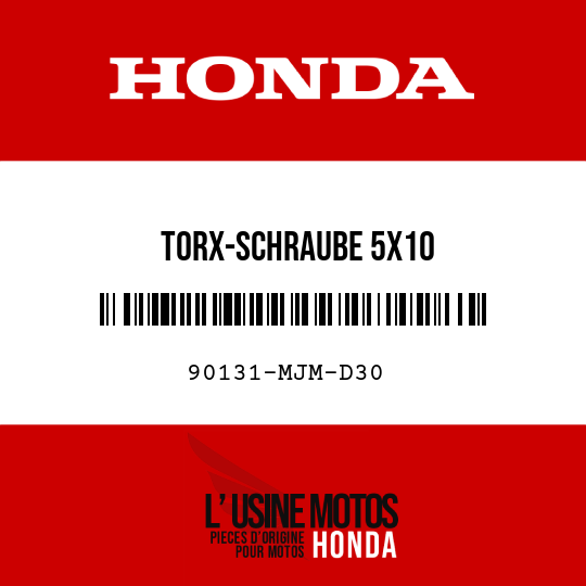image de 90131-MJM-D30 TORX-SCHRAUBE 5X10