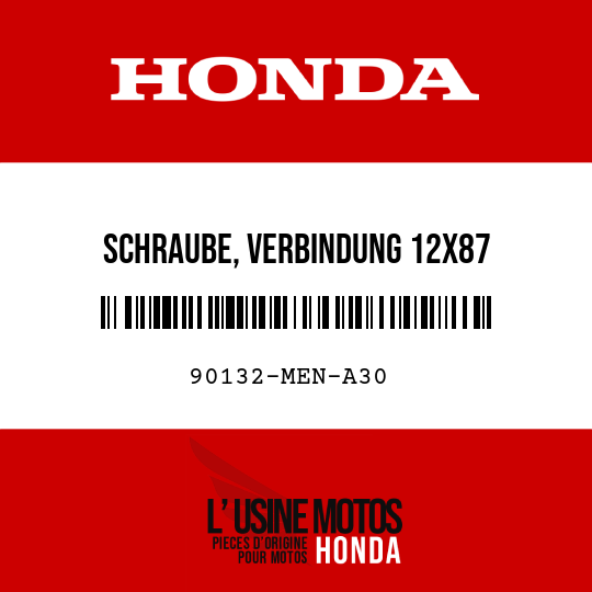 image de 90132-MEN-A30 SCHRAUBE, VERBINDUNG 12X87