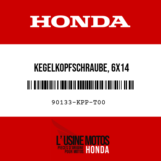 image de 90133-KPP-T00 KEGELKOPFSCHRAUBE, 6X14