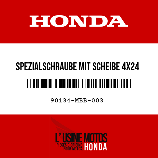 image de 90134-MBB-003 SPEZIALSCHRAUBE MIT SCHEIBE 4X24