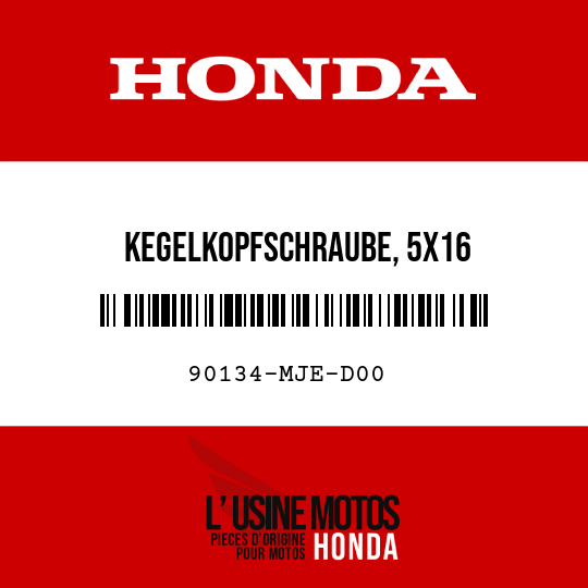 image de 90134-MJE-D00 KEGELKOPFSCHRAUBE, 5X16