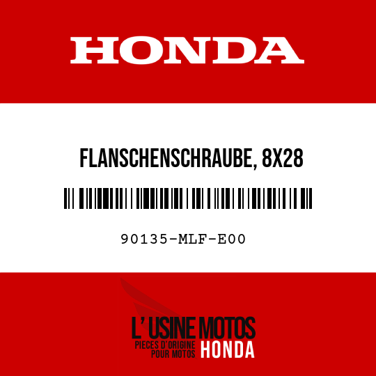 image de 90135-MLF-E00 FLANSCHENSCHRAUBE, 8X28
