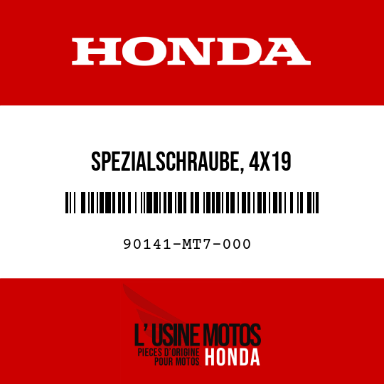 image de 90141-MT7-000 SPEZIALSCHRAUBE, 4X19