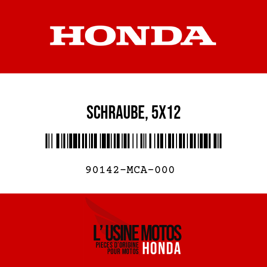image de 90142-MCA-000 SCHRAUBE, 5X12