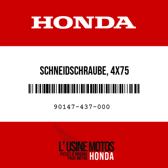 image de 90147-437-000 SCHNEIDSCHRAUBE, 4X75