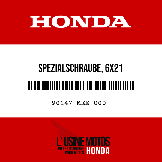 image de 90147-MEE-000 SPEZIALSCHRAUBE, 6X21