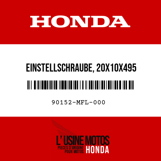 image de 90152-MFL-000 EINSTELLSCHRAUBE, 20X10X495