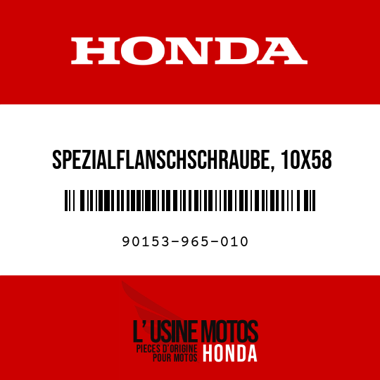 image de 90153-965-010 SPEZIALFLANSCHSCHRAUBE, 10X58