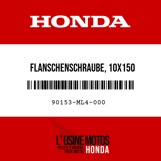 image de 90153-ML4-000 FLANSCHENSCHRAUBE, 10X150