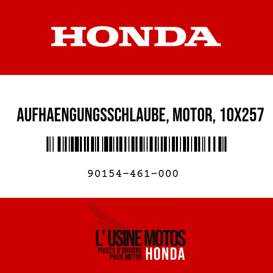 image de 90154-461-000 AUFHAENGUNGSSCHLAUBE, MOTOR, 10X257