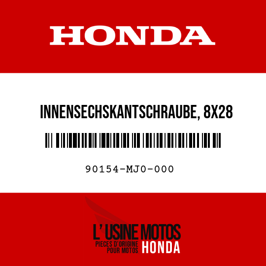 image de 90154-MJ0-000 INNENSECHSKANTSCHRAUBE, 8X28