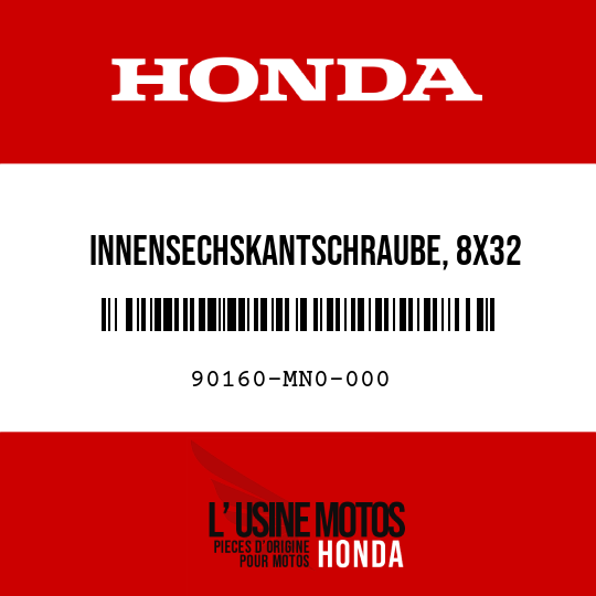 image de 90160-MN0-000 INNENSECHSKANTSCHRAUBE, 8X32