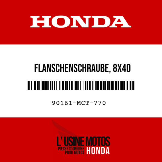 image de 90161-MCT-770 FLANSCHENSCHRAUBE, 8X40