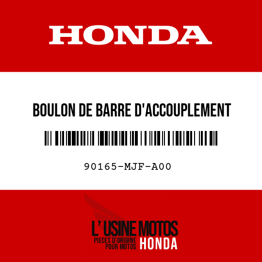 image de 90165-MJF-A00 BOULON DE BARRE D'ACCOUPLEMENT