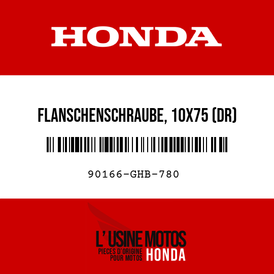 image de 90166-GHB-780 FLANSCHENSCHRAUBE, 10X75 (DR)