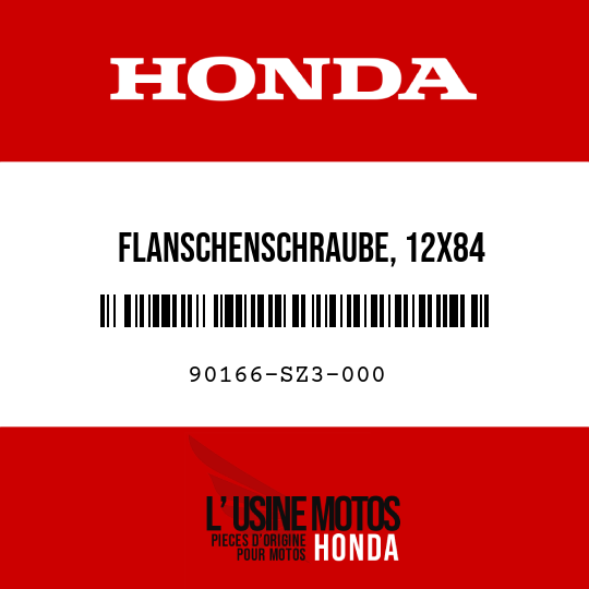 image de 90166-SZ3-000 FLANSCHENSCHRAUBE, 12X84