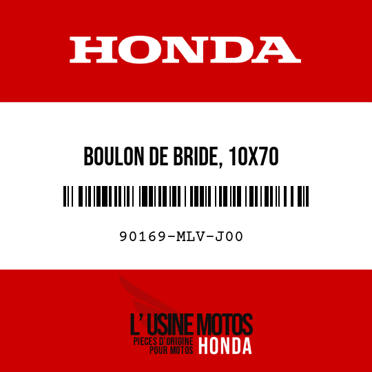 image de 90169-MLV-J00 BOULON DE BRIDE, 10X70