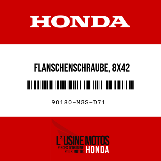 image de 90180-MGS-D71 FLANSCHENSCHRAUBE, 8X42