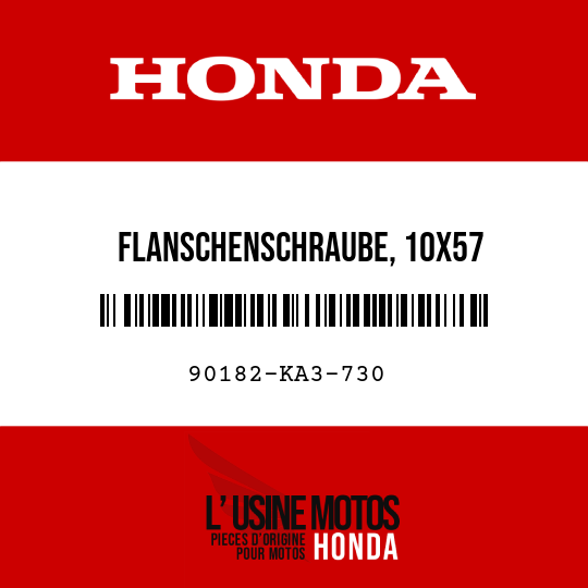 image de 90182-KA3-730 FLANSCHENSCHRAUBE, 10X57