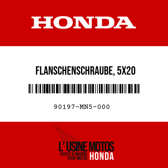 image de 90197-MN5-000 FLANSCHENSCHRAUBE, 5X20