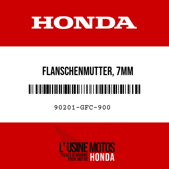 image de 90201-GFC-900 FLANSCHENMUTTER, 7MM