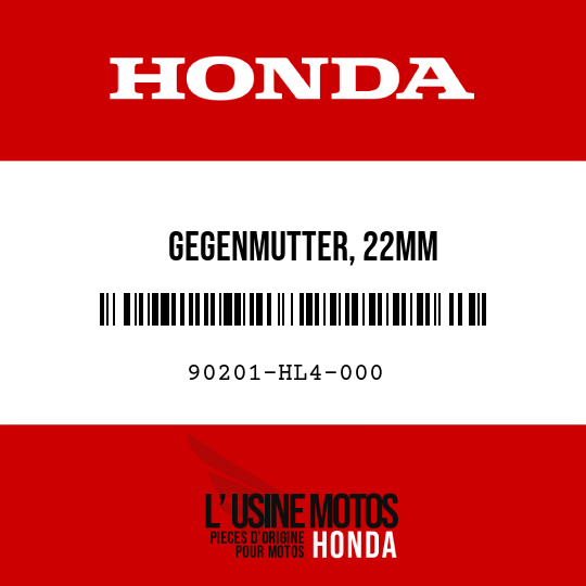 image de 90201-HL4-000 GEGENMUTTER, 22MM