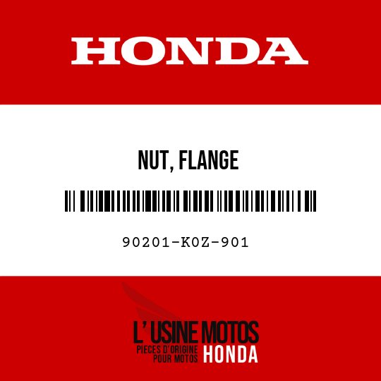 image de 90201-K0Z-901 NUT, FLANGE