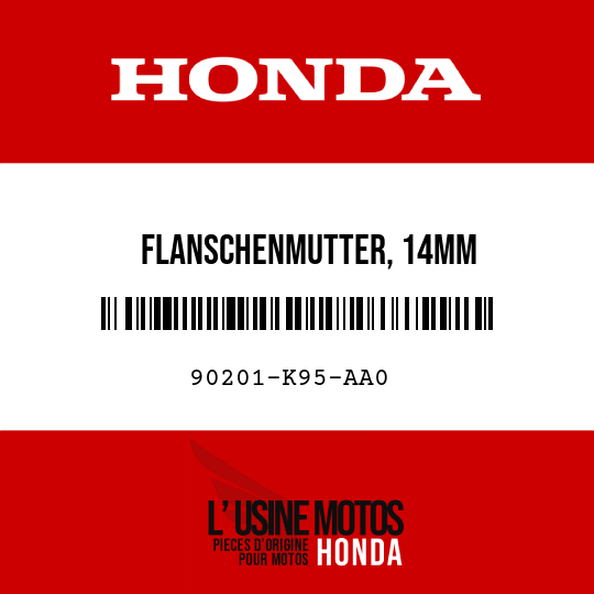 image de 90201-K95-AA0 FLANSCHENMUTTER, 14MM