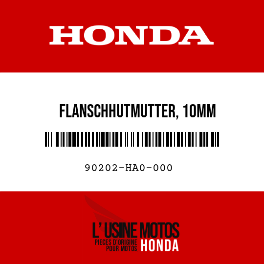 image de 90202-HA0-000 FLANSCHHUTMUTTER, 10MM