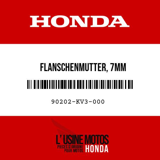 image de 90202-KV3-000 FLANSCHENMUTTER, 7MM