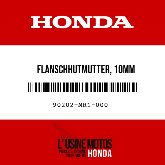 image de 90202-MR1-000 FLANSCHHUTMUTTER, 10MM