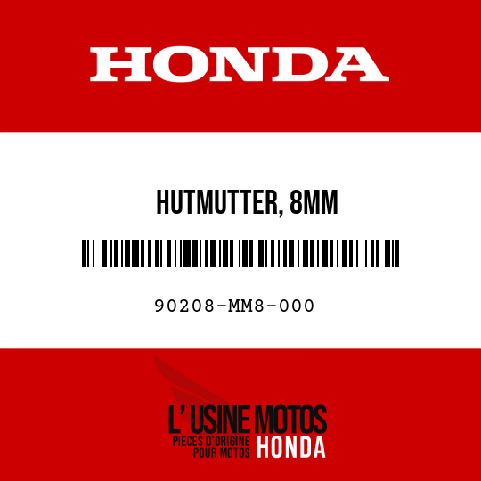 image de 90208-MM8-000 HUTMUTTER, 8MM