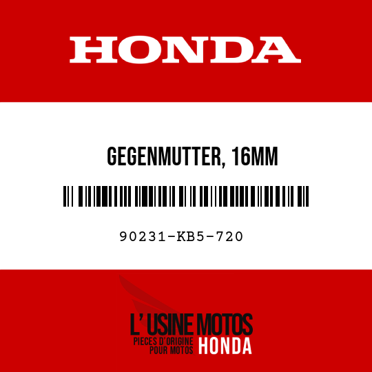image de 90231-KB5-720 GEGENMUTTER, 16MM