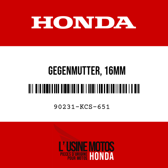 image de 90231-KCS-651 GEGENMUTTER, 16MM