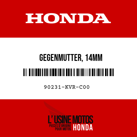 image de 90231-KVR-C00 GEGENMUTTER, 14MM