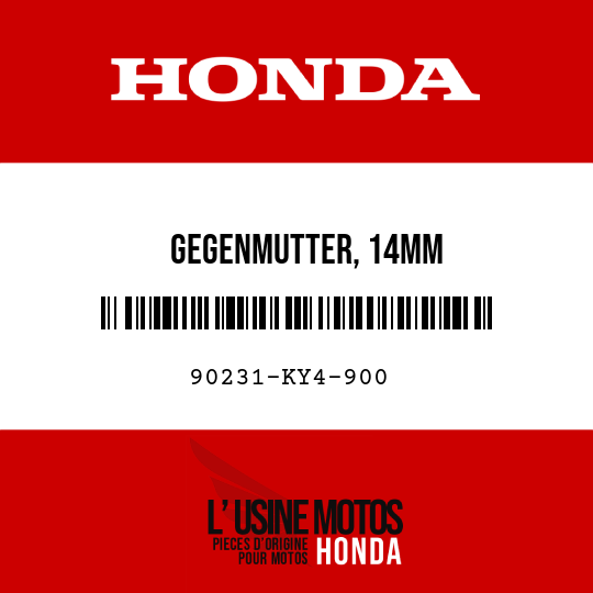 image de 90231-KY4-900 GEGENMUTTER, 14MM