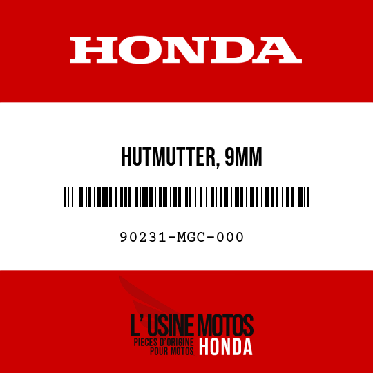 image de 90231-MGC-000 HUTMUTTER, 9MM