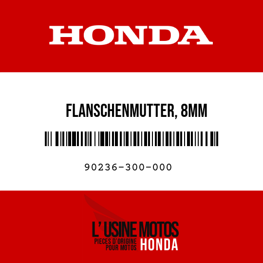 image de 90236-300-000 FLANSCHENMUTTER, 8MM