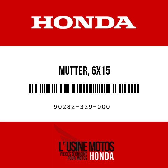 image de 90282-329-000 MUTTER, 6X15