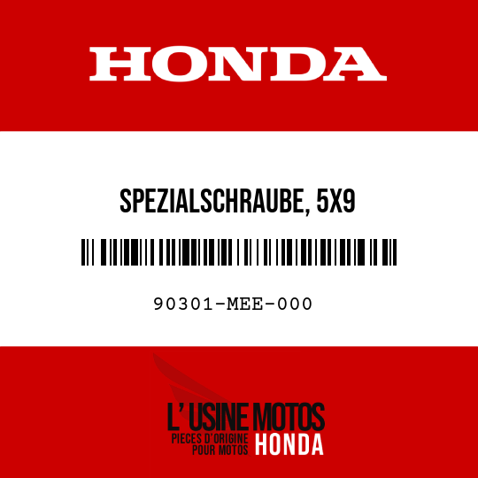 image de 90301-MEE-000 SPEZIALSCHRAUBE, 5X9