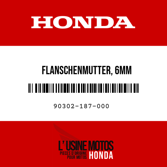 image de 90302-187-000 FLANSCHENMUTTER, 6MM