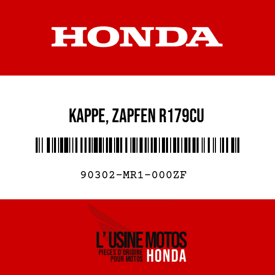 image de 90302-MR1-000ZF KAPPE, ZAPFEN R179CU 