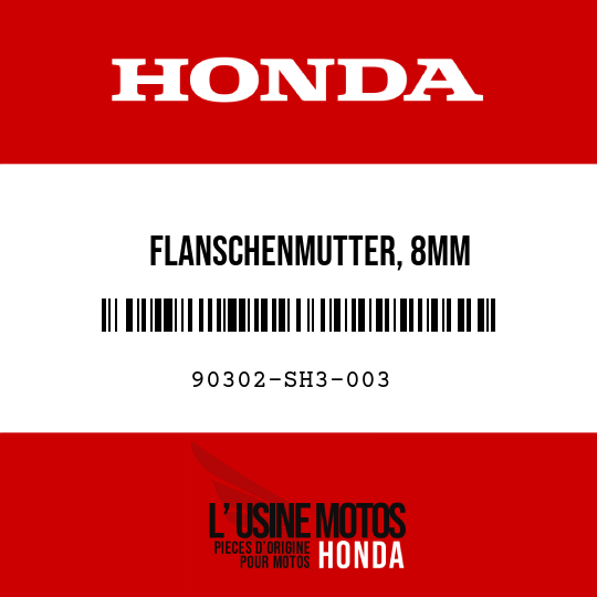 image de 90302-SH3-003 FLANSCHENMUTTER, 8MM