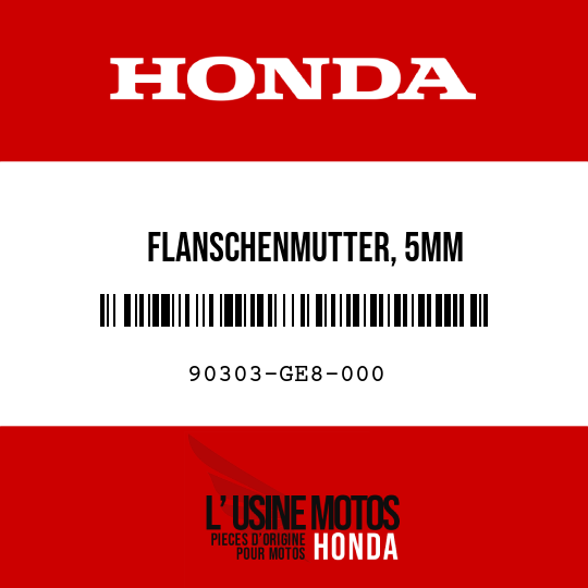 image de 90303-GE8-000 FLANSCHENMUTTER, 5MM