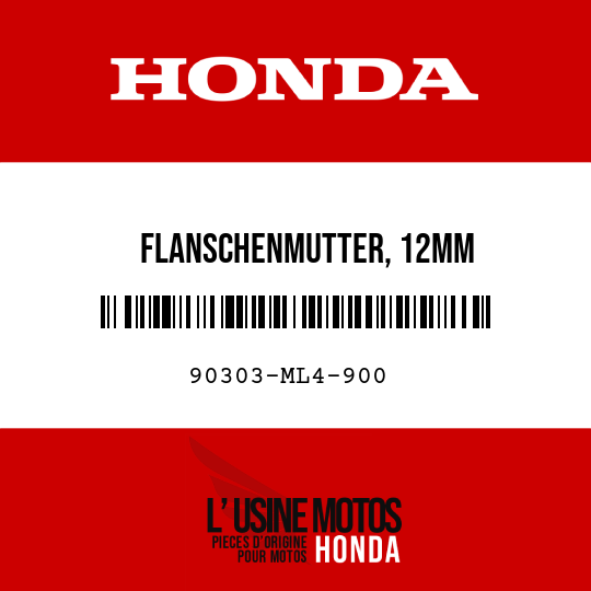 image de 90303-ML4-900 FLANSCHENMUTTER, 12MM