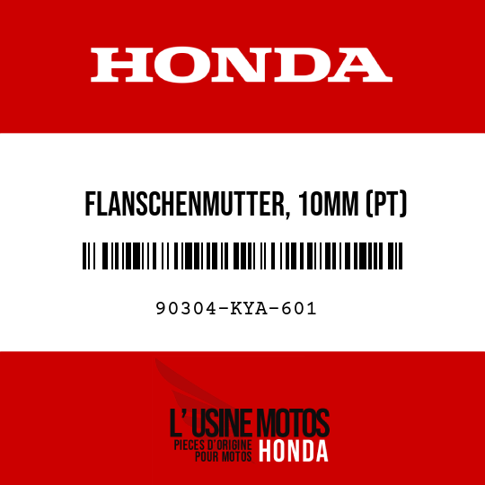 image de 90304-KYA-601 FLANSCHENMUTTER, 10MM (PT)