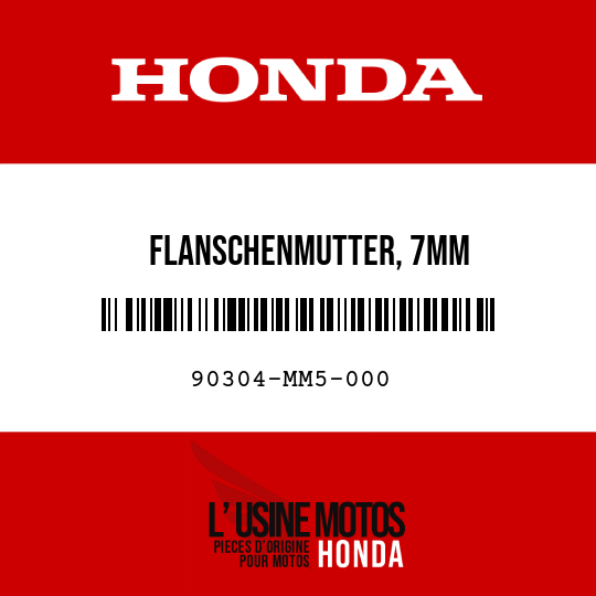 image de 90304-MM5-000 FLANSCHENMUTTER, 7MM