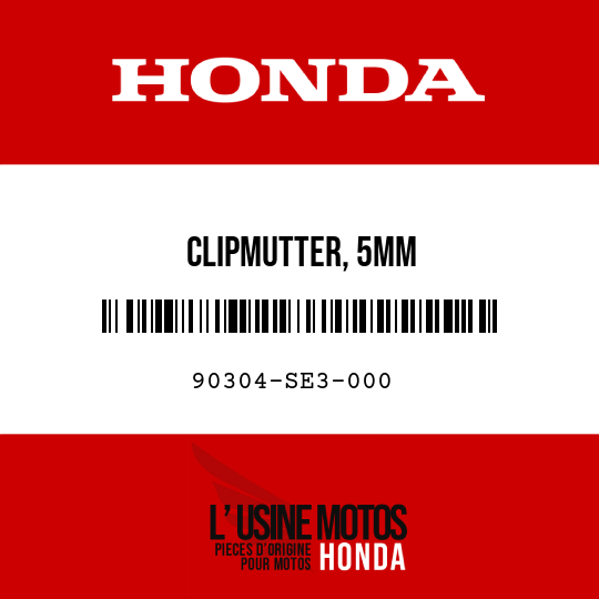 image de 90304-SE3-000 CLIPMUTTER, 5MM